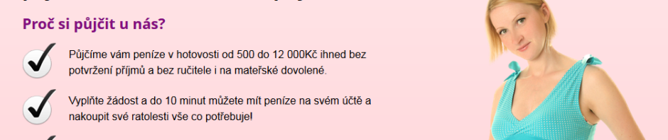 Půjčky pro ženy na mateřské dovolené