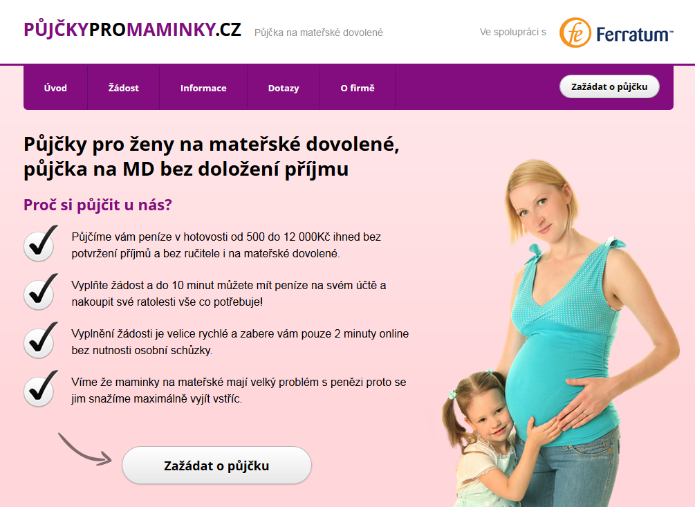Půjčky pro ženy na mateřské dovolené
